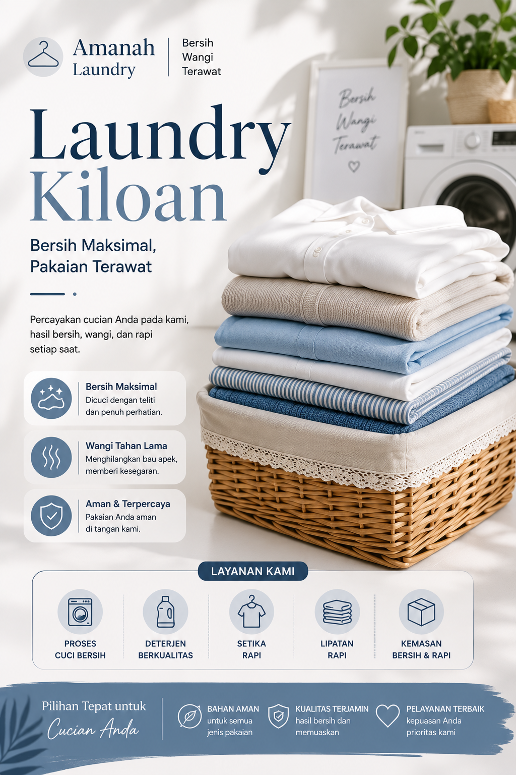 Amanah Laundry Profesional Ngasem Kediri