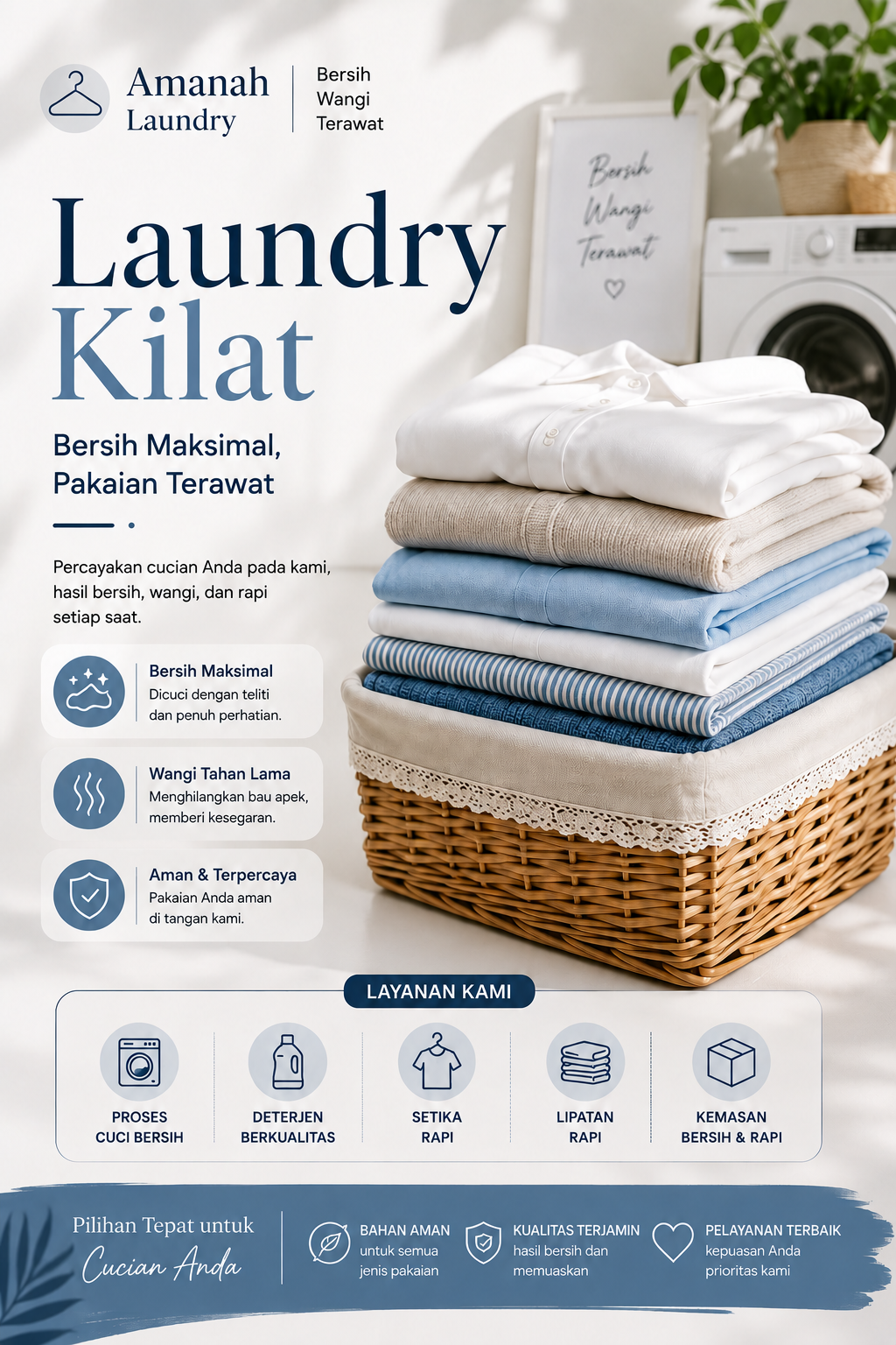 Amanah Laundry Profesional Ngasem Kediri